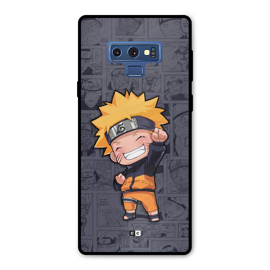 Cute Naruto Uzumaki Metal Back Case for Galaxy Note 9