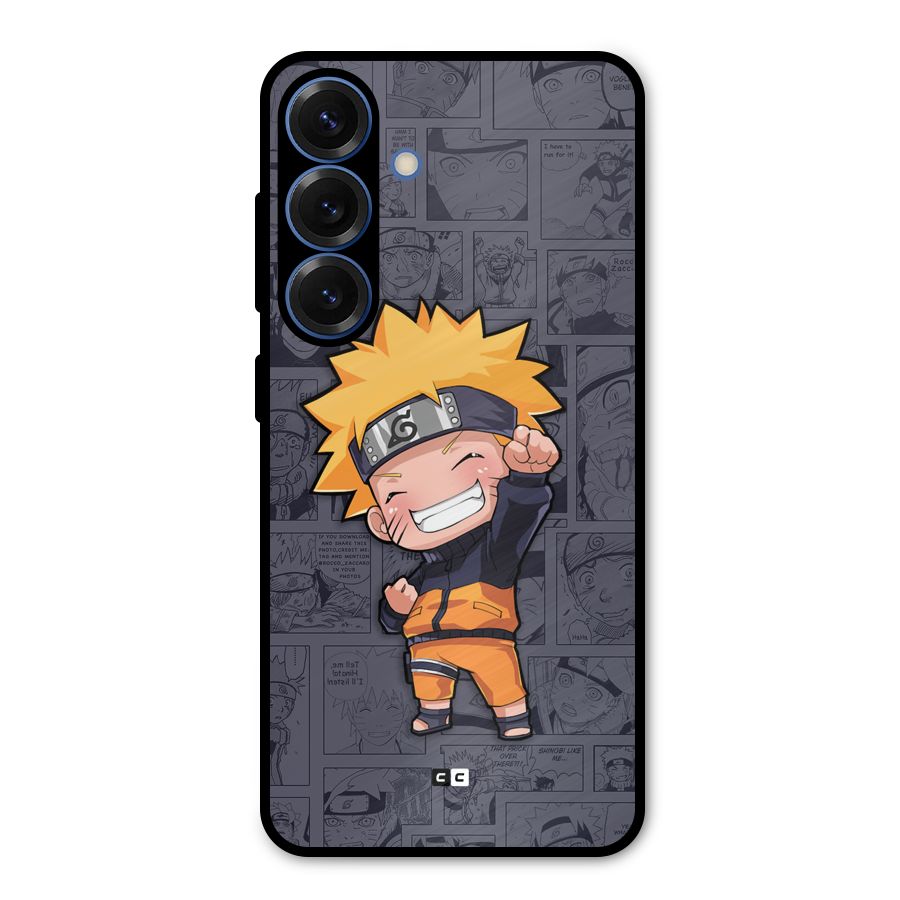 Cute Naruto Uzumaki Metal Back Case for Galaxy S25