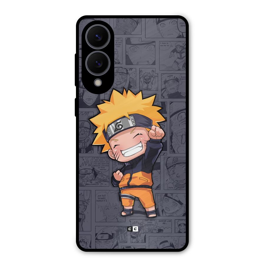 Cute Naruto Uzumaki Metal Back Case for Galaxy S25 Edge