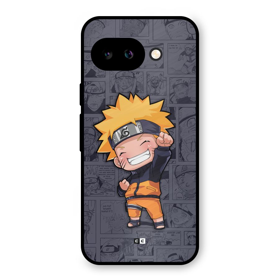 Cute Naruto Uzumaki Metal Back Case for Google Pixel 9a