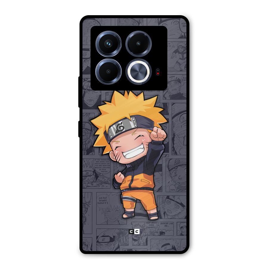 Cute Naruto Uzumaki Metal Back Case for Infinix Note 40 5G