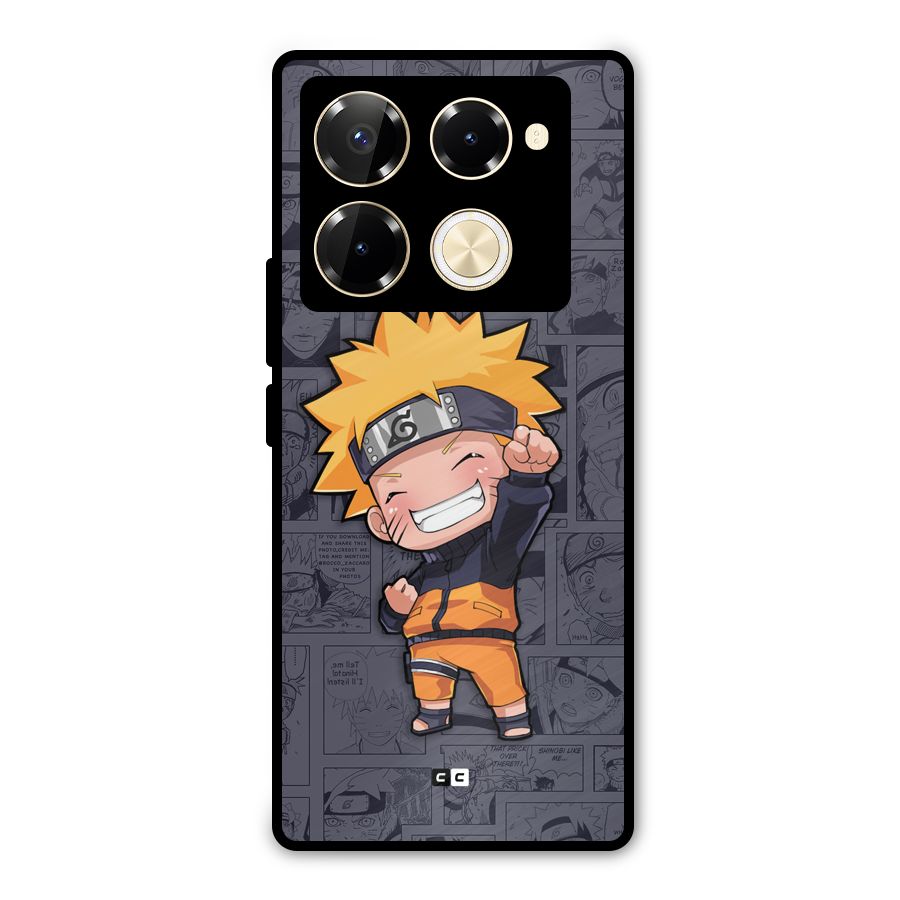 Cute Naruto Uzumaki Metal Back Case for Infinix Note 40 Pro Plus