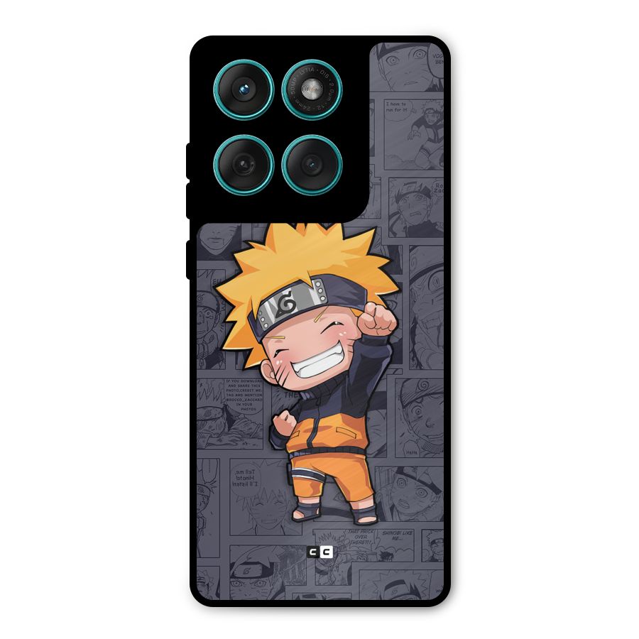 Cute Naruto Uzumaki Metal Back Case for Motorola Edge 60 Fusion