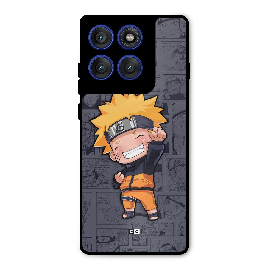 Cute Naruto Uzumaki Metal Back Case for Motorola Edge 60 Pro