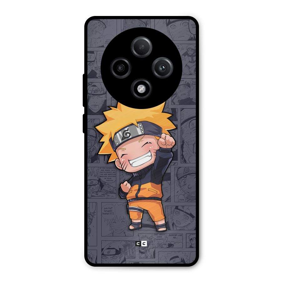 Cute Naruto Uzumaki Metal Back Case for Oppo F27 Pro Plus