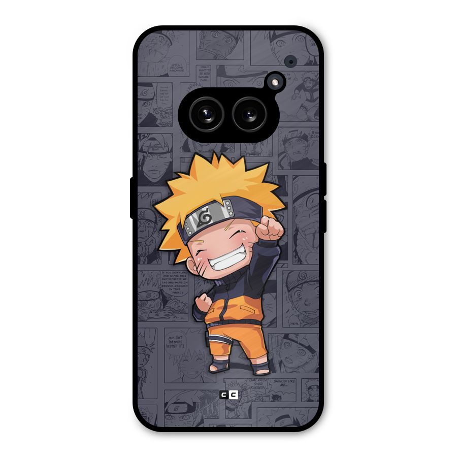 Cute Naruto Uzumaki Metal Back Case for Nothing Phone 2a