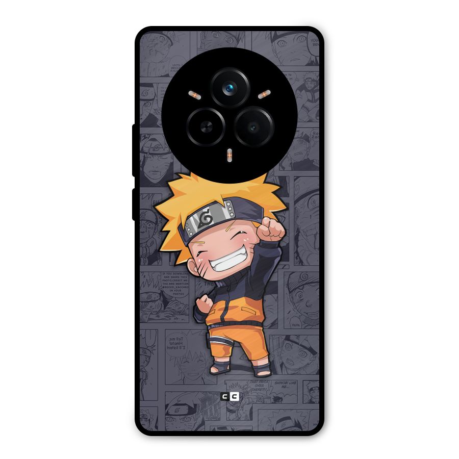 Cute Naruto Uzumaki Metal Back Case for Realme 14 Pro