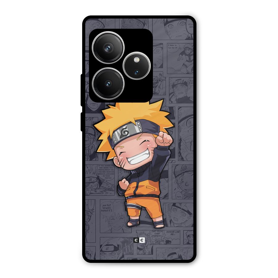 Cute Naruto Uzumaki Metal Back Case for Realme GT 6