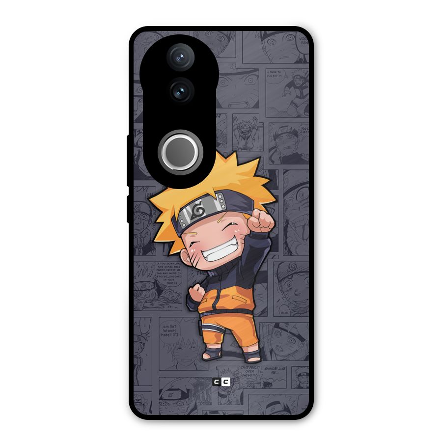 Cute Naruto Uzumaki Metal Back Case for Vivo V50e