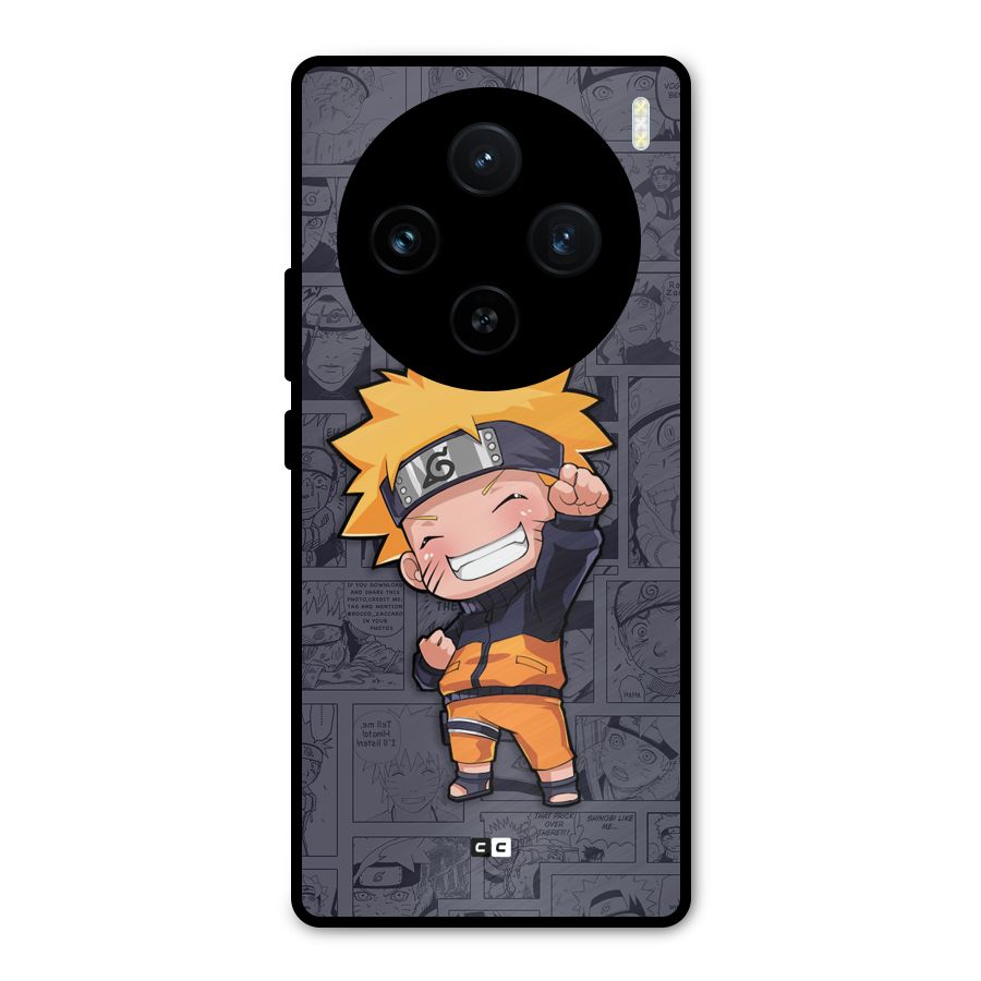 Cute Naruto Uzumaki Metal Back Case for Vivo X100