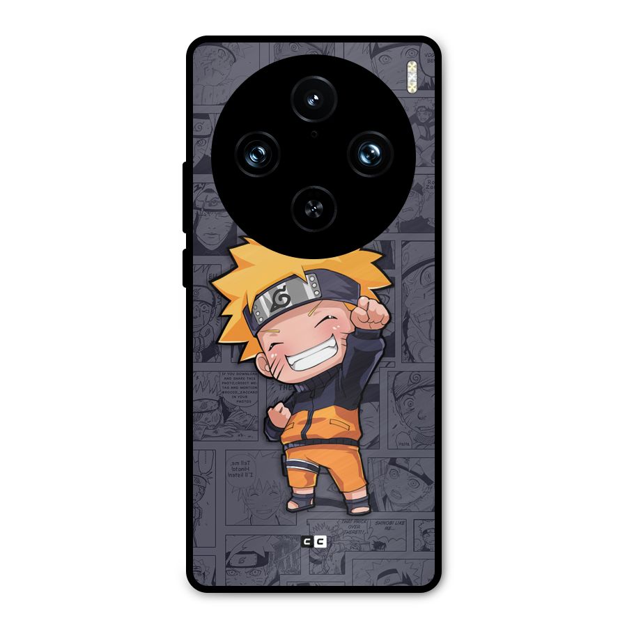 Cute Naruto Uzumaki Metal Back Case for Vivo X100 Pro
