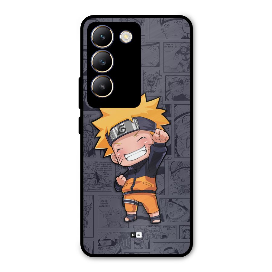 Cute Naruto Uzumaki Metal Back Case for Vivo Y200e