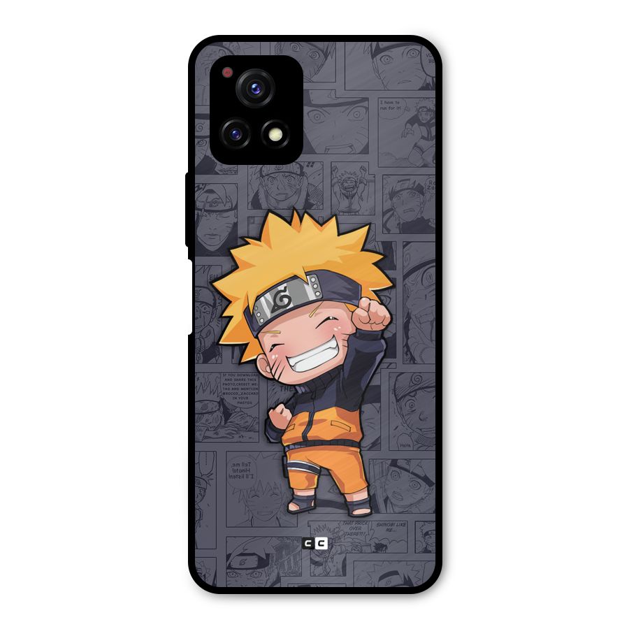 Cute Naruto Uzumaki Metal Back Case for Vivo Y72 5G