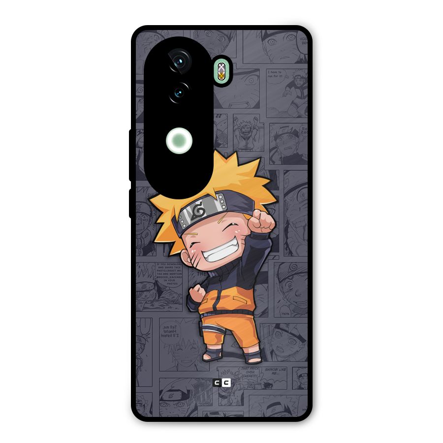 Cute Naruto Uzumaki Metal Back Case for iQOO Z9s