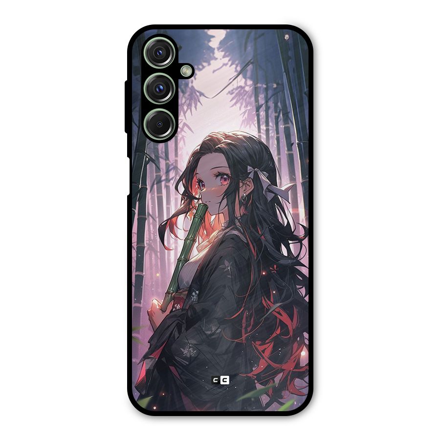 Cute Nezuko Metal Back Case for Galaxy F34