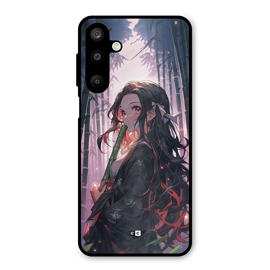 Cute Nezuko Metal Back Case for Galaxy M16