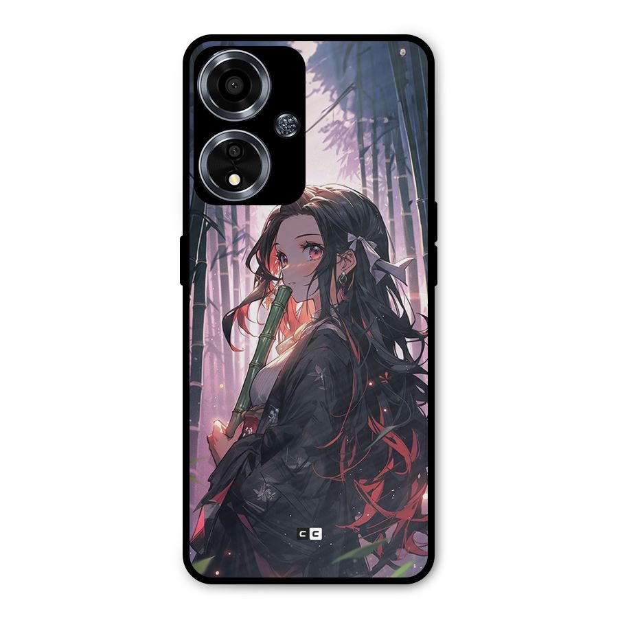 Cute Nezuko Metal Back Case for Oppo A59