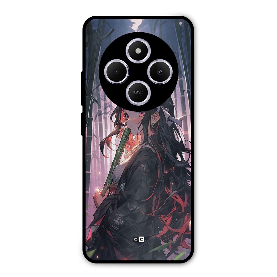 Cute Nezuko Metal Back Case for Poco C75 5G