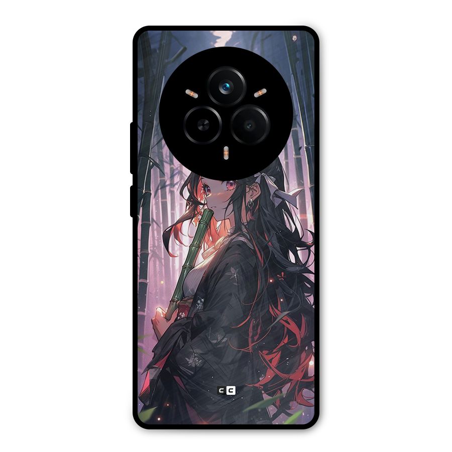 Cute Nezuko Metal Back Case for Realme 14 Pro