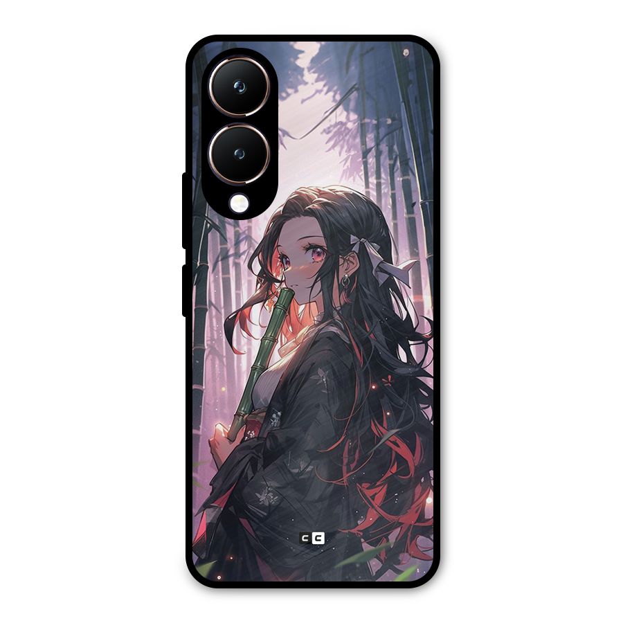 Cute Nezuko Metal Back Case for Vivo Y28