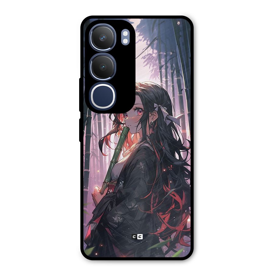 Cute Nezuko Metal Back Case for Vivo Y29