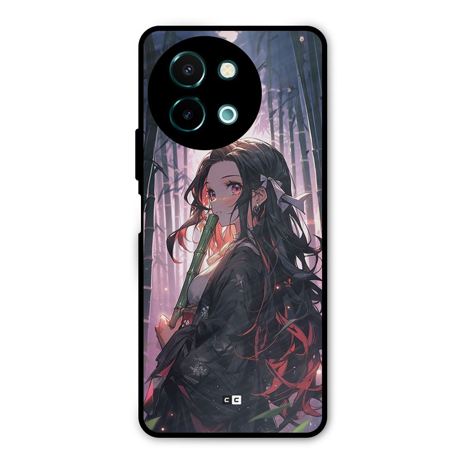 Cute Nezuko Metal Back Case for Vivo Y58