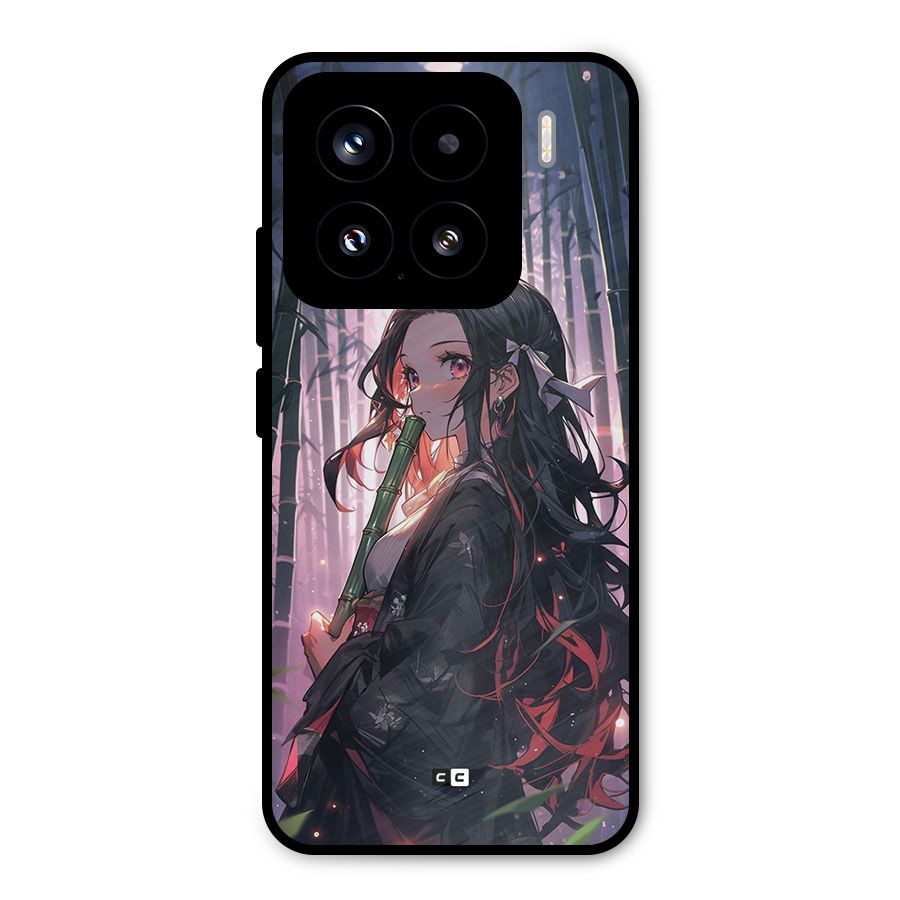 Cute Nezuko Metal Back Case for Xiaomi 15