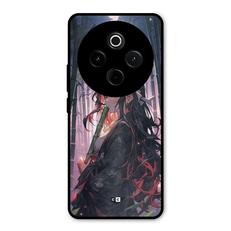 Cute Nezuko Metal Back Case for iQOO Z10