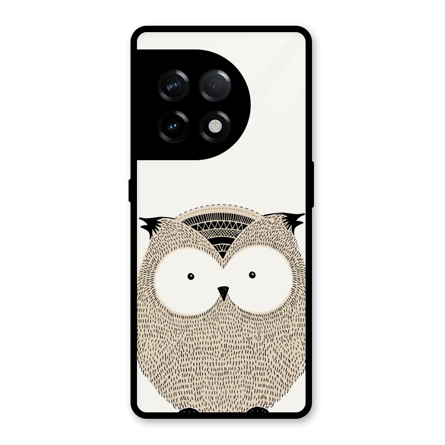 Cute Owl Glass Back Case for OnePlus 11R