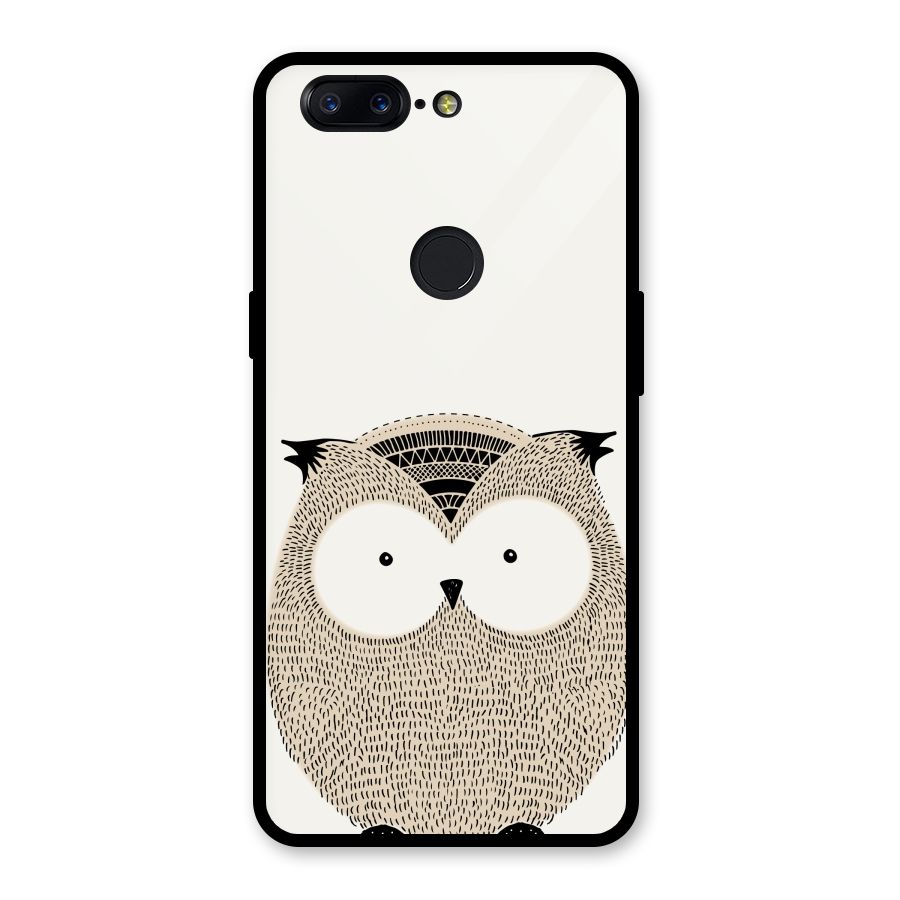 Cute Owl Glass Back Case for OnePlus 5T