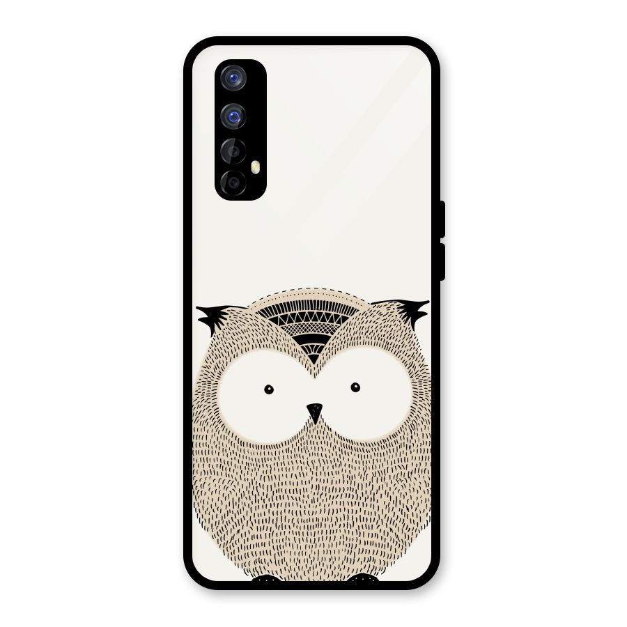 Cute Owl Glass Back Case for Realme Narzo 20 Pro