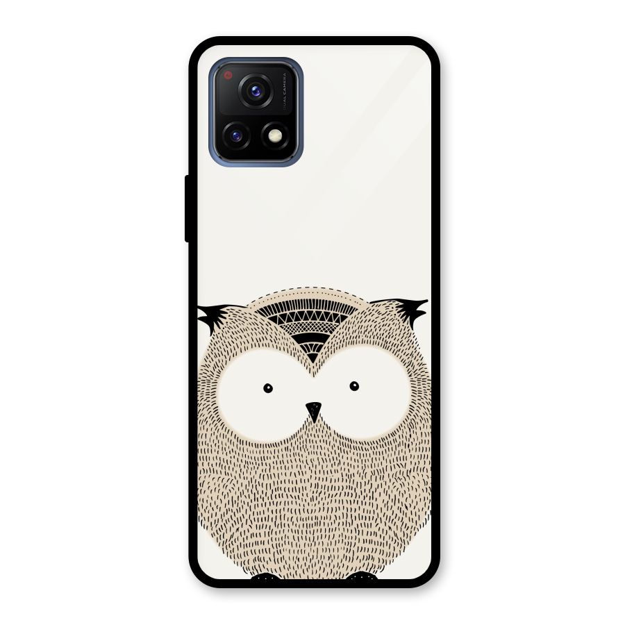 Cute Owl Glass Back Case for Vivo Y72 5G