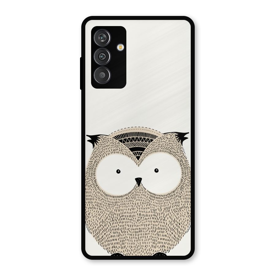 Cute Owl Metal Back Case for Galaxy F13