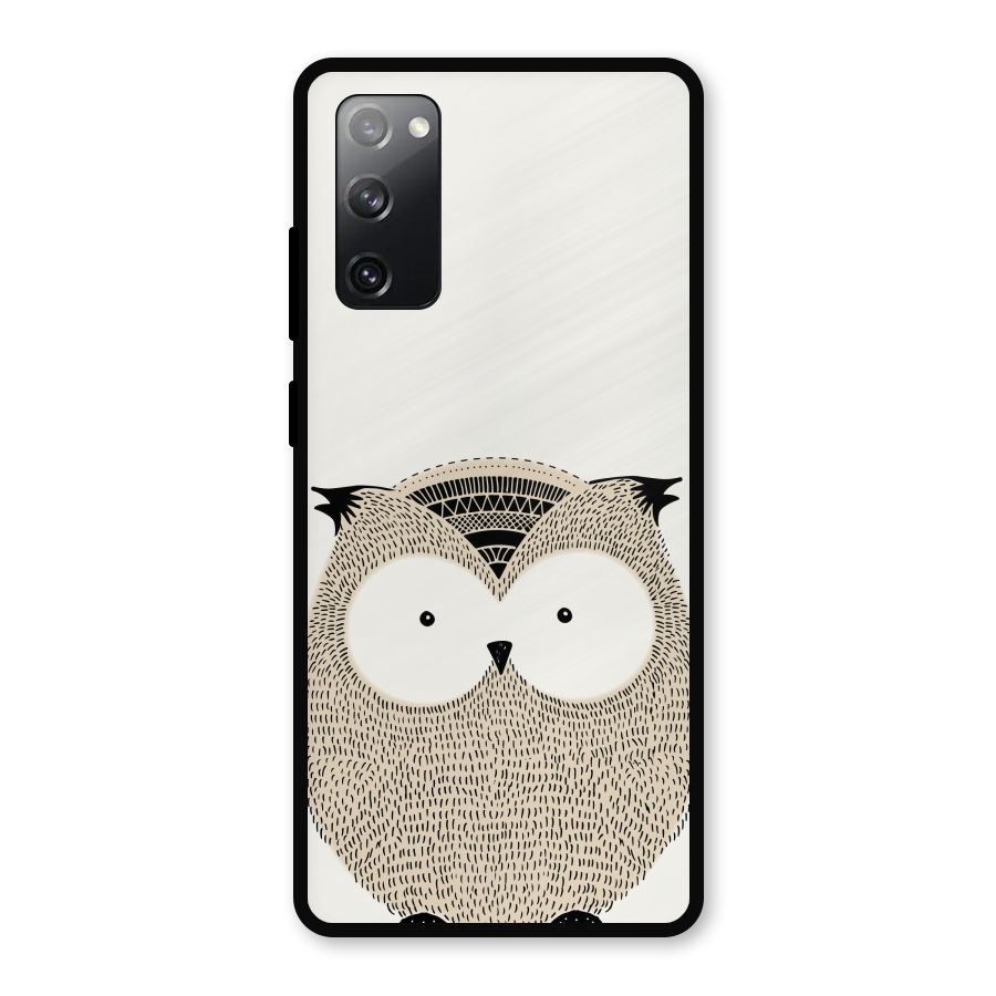 Cute Owl Metal Back Case for Galaxy S20 FE 5G