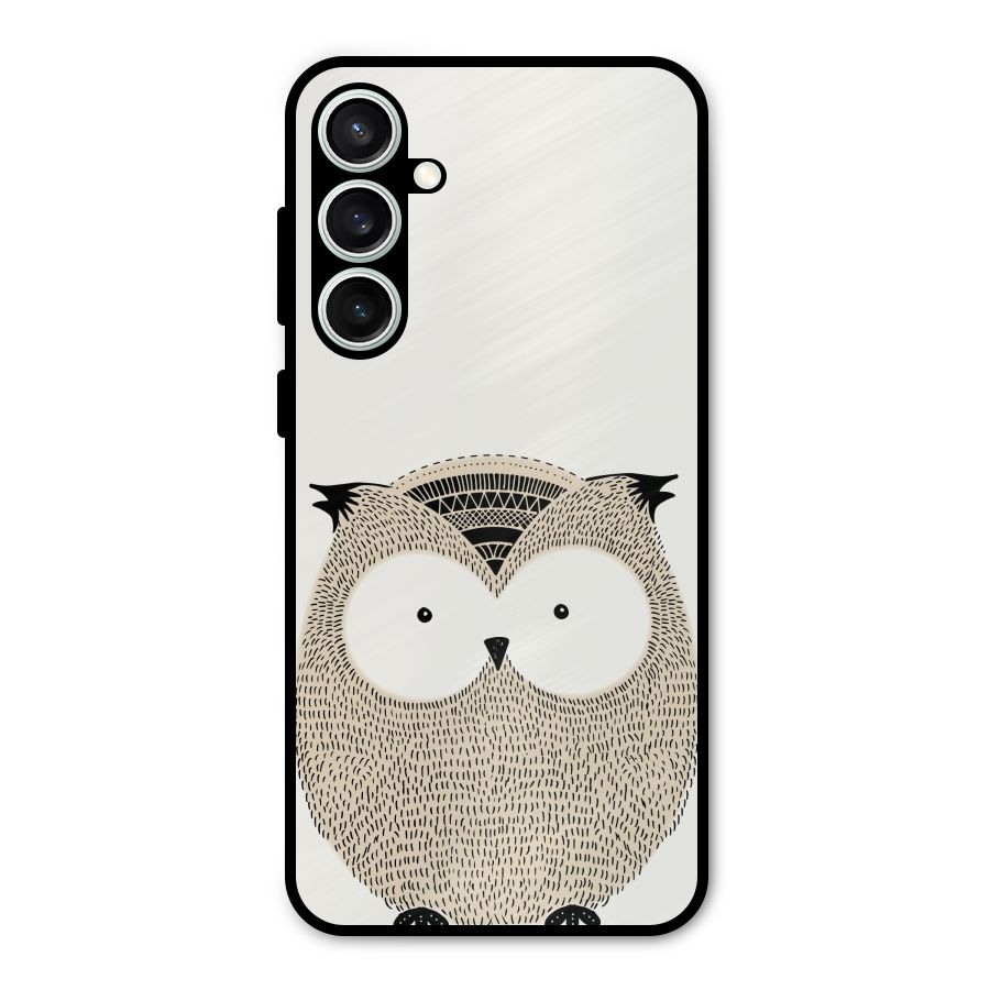 Cute Owl Metal Back Case for Galaxy S23 FE