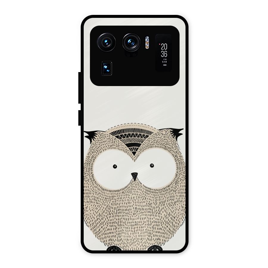 Cute Owl Metal Back Case for Mi 11 Ultra