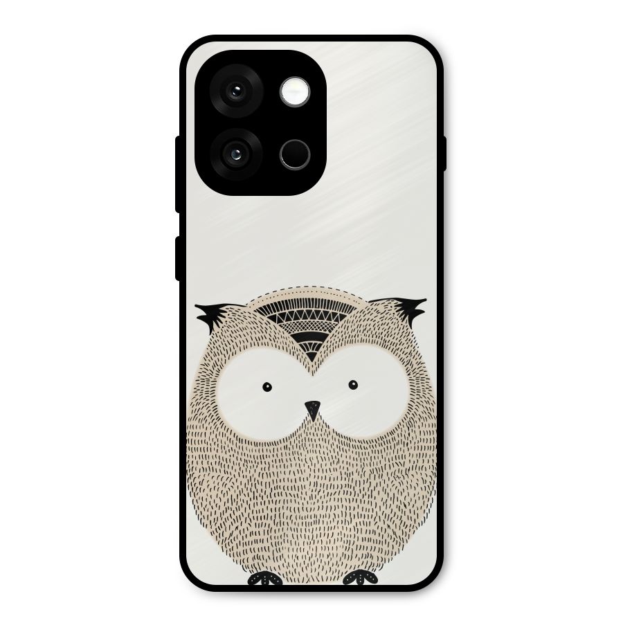Cute Owl Metal Back Case for OnePlus 13s
