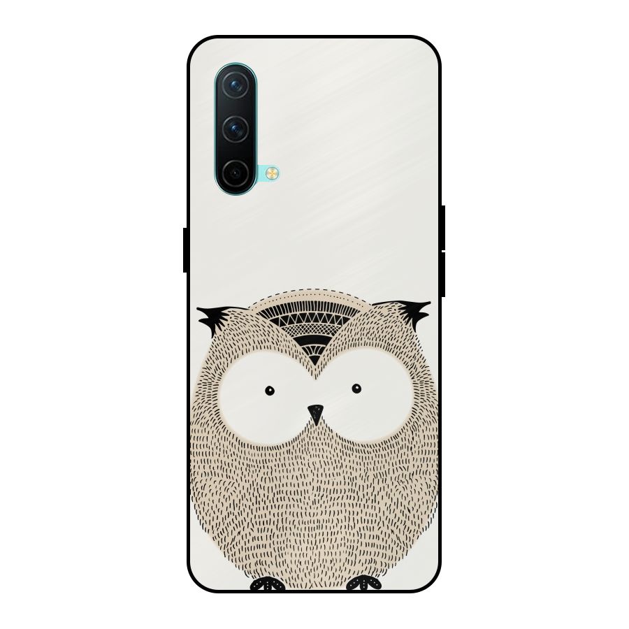 Cute Owl Metal Back Case for OnePlus Nord CE 5G