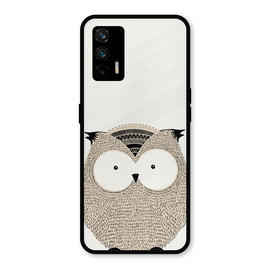 Cute Owl Metal Back Case for Realme GT 5G