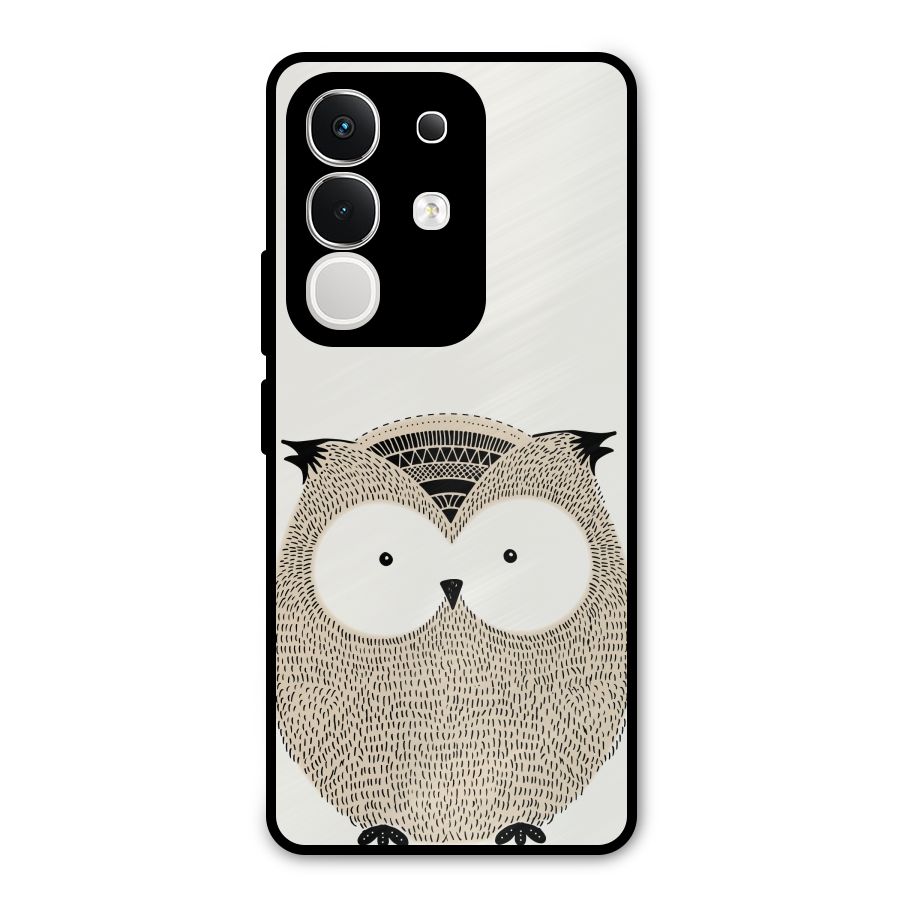 Cute Owl Metal Back Case for Vivo T4x