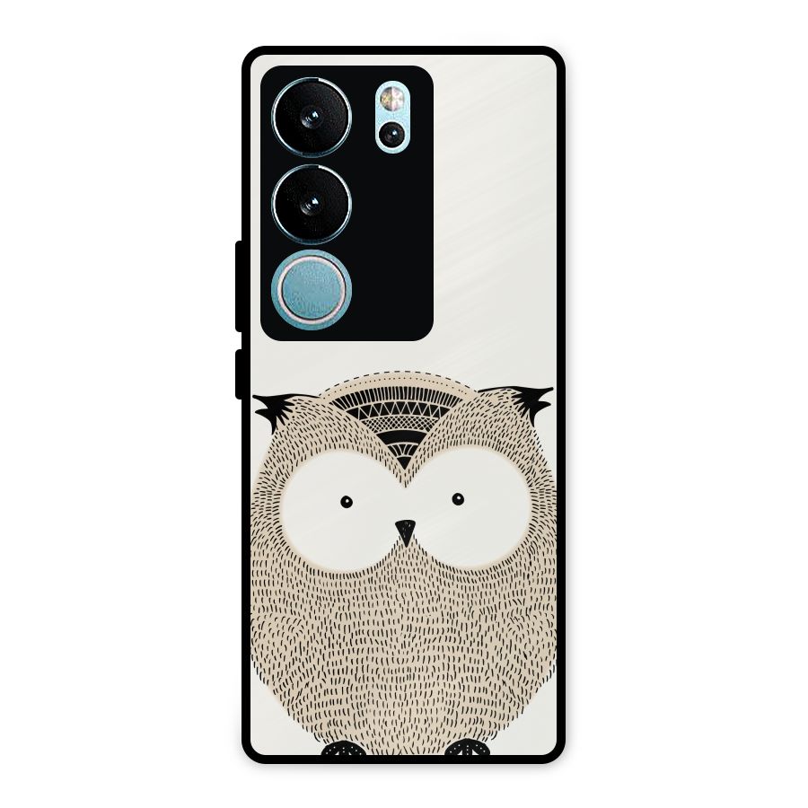Cute Owl Metal Back Case for Vivo V29