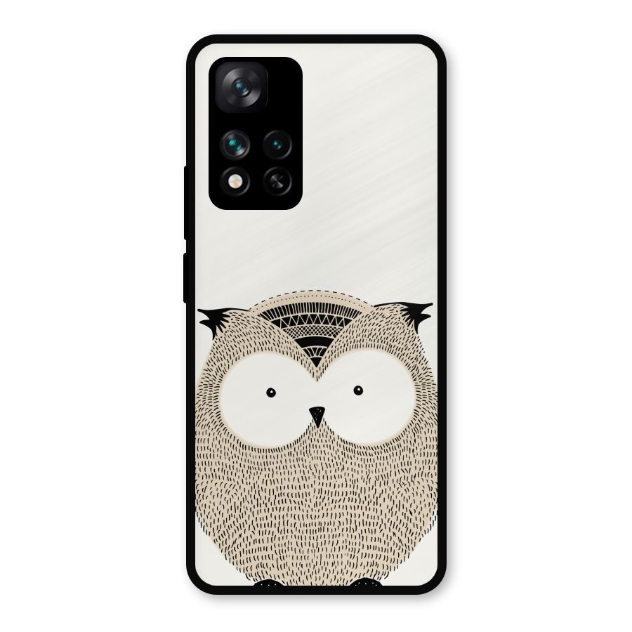Cute Owl Metal Back Case for Xiaomi 11i Hypercharge 5G