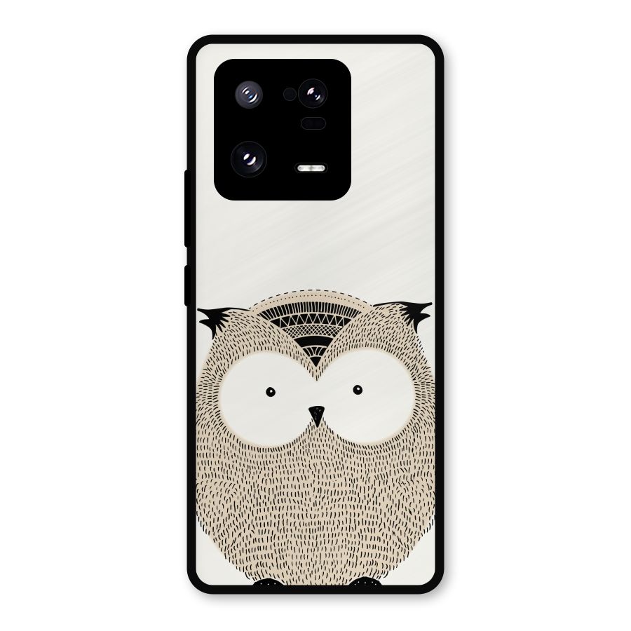 Cute Owl Metal Back Case for Xiaomi 13 Pro