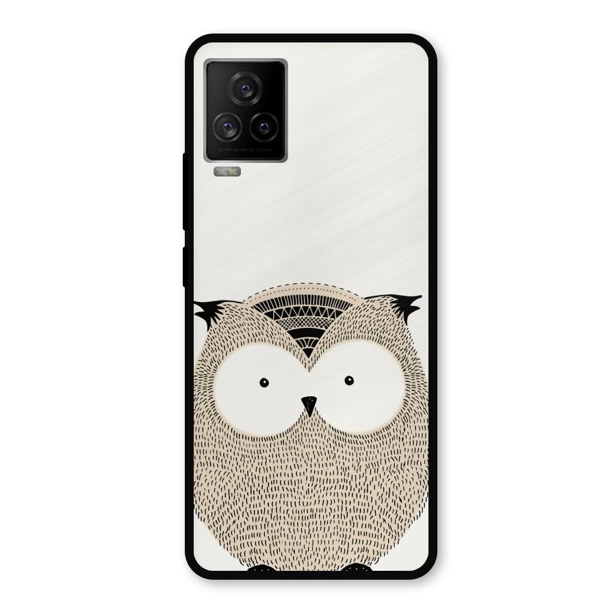 Cute Owl Metal Back Case for iQOO 7 Legend 5G