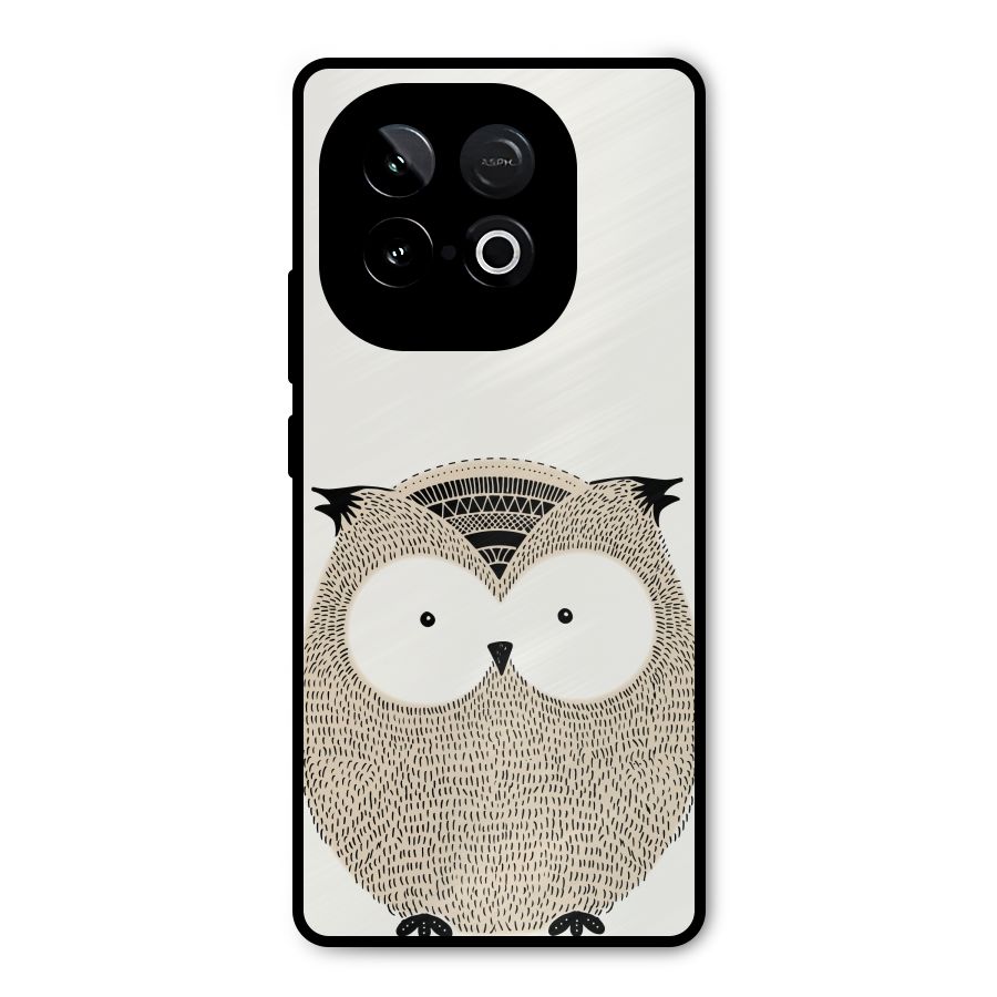 Cute Owl Metal Back Case for iQOO Neo 10