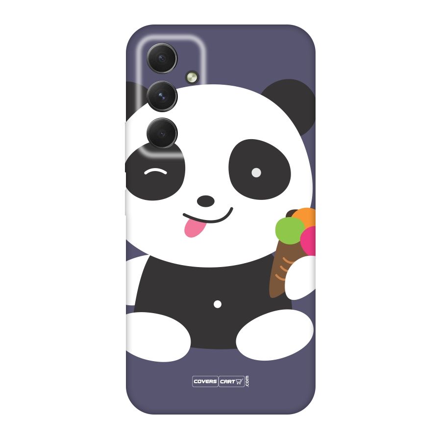 Cute Panda Blue Original Polycarbonate Back Case for Galaxy A54