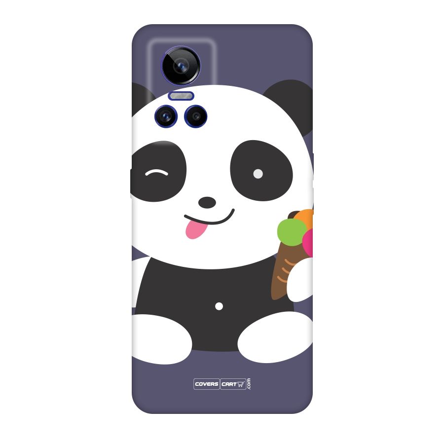 Cute Panda Blue Original Polycarbonate Back Case for Realme GT Neo 3