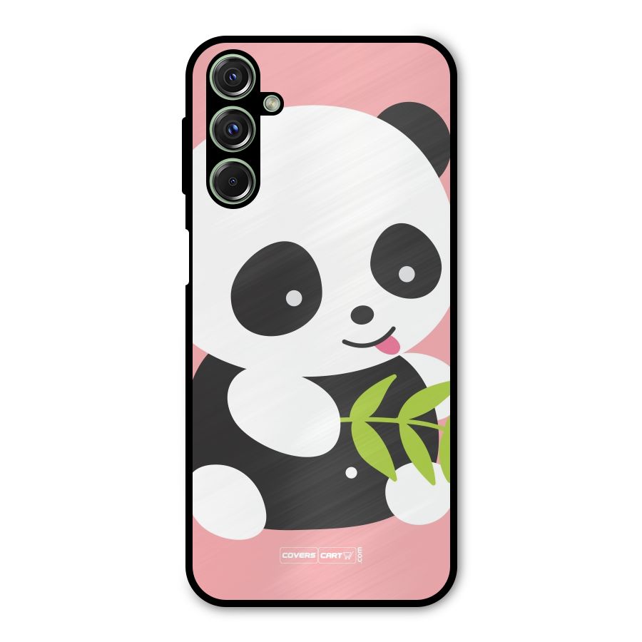 Cute Panda Pink Metal Back Case for Galaxy M34