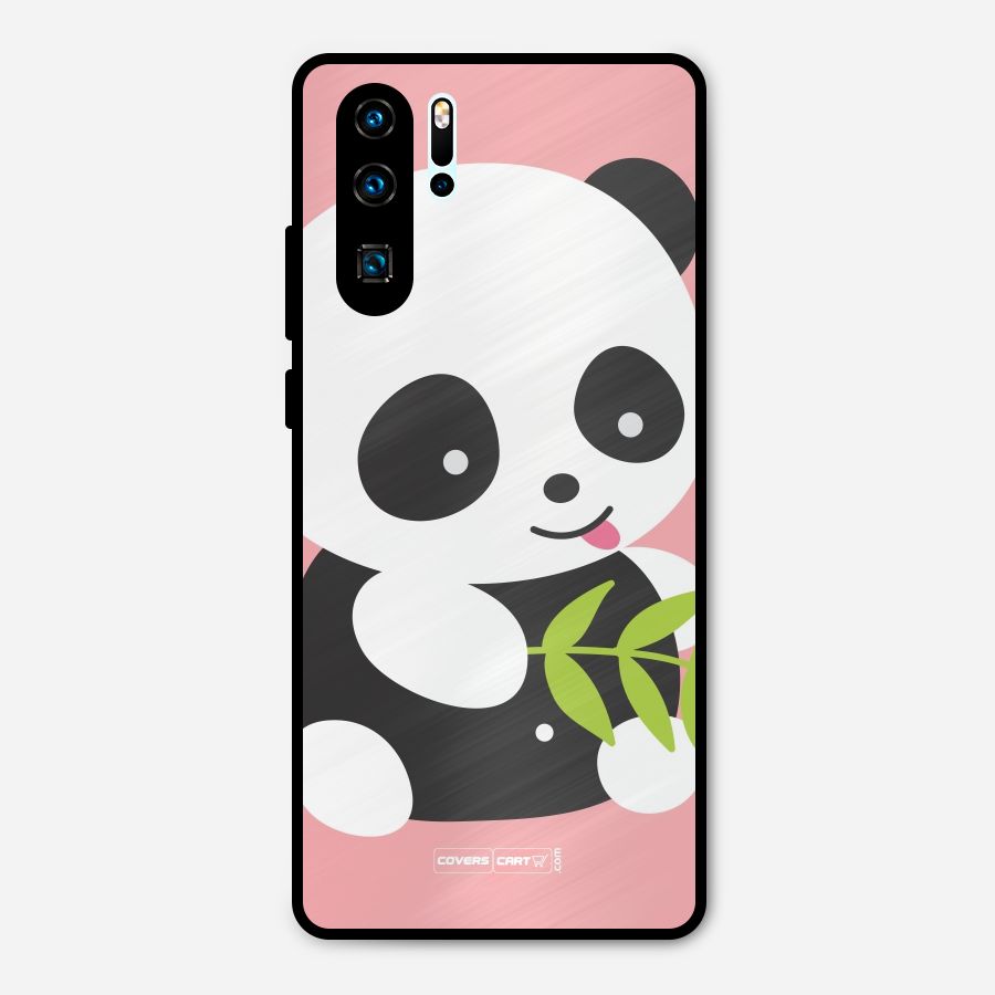 Cute Panda Pink Metal Back Case for Huawei P30 Pro