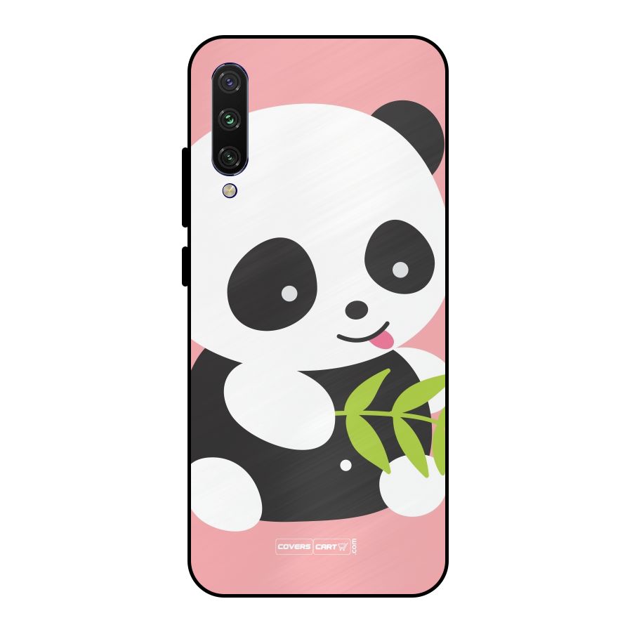 Cute Panda Pink Metal Back Case for Mi A3